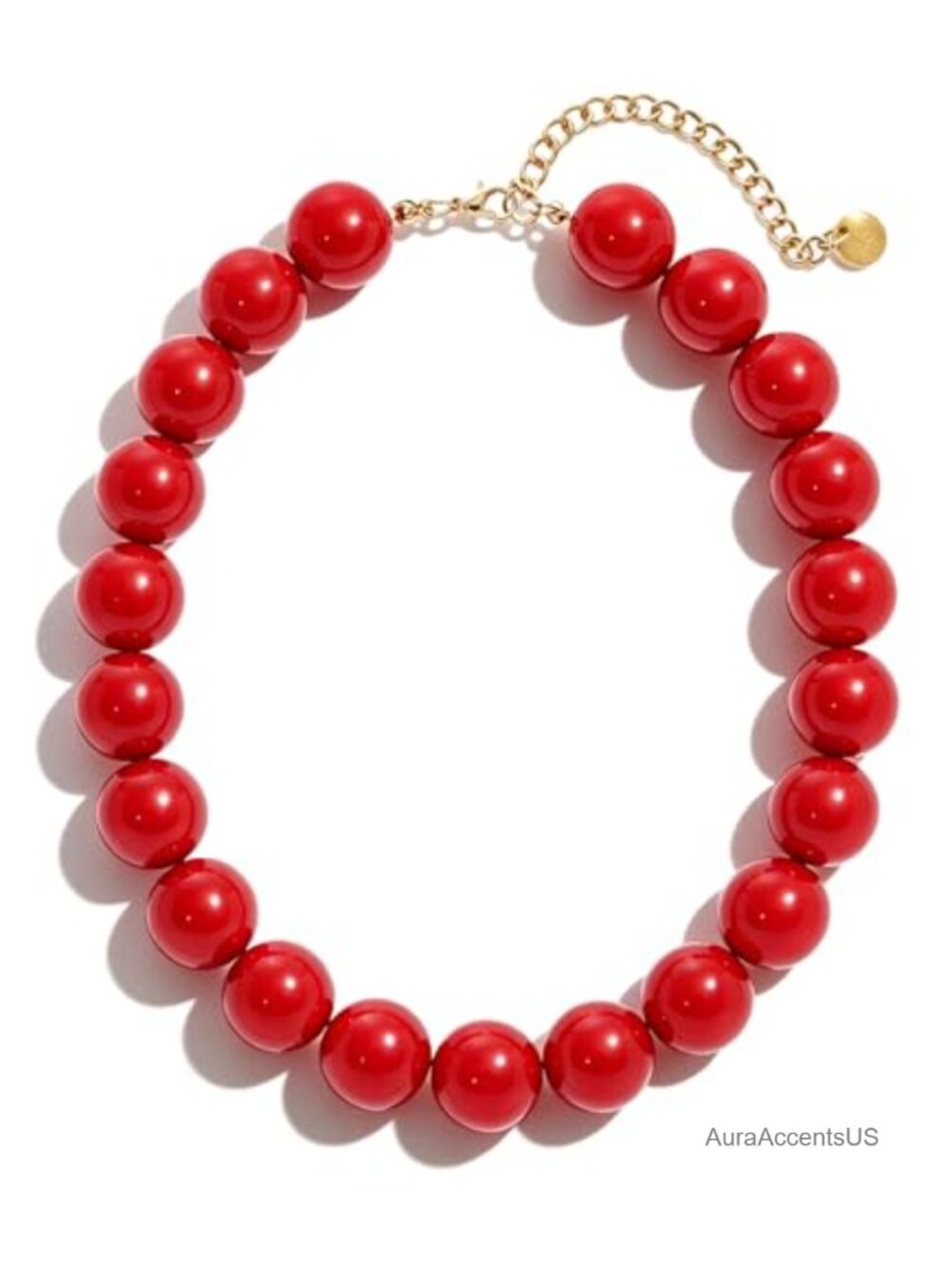 Chunky Beaded Necklace for Women Boho Statement Collar Choker Adjustable